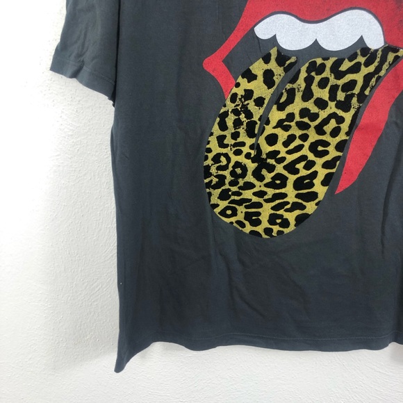 Daydreamer Rolling Stones Leopard Tongue Graphic Tee - Picture 4 of 9